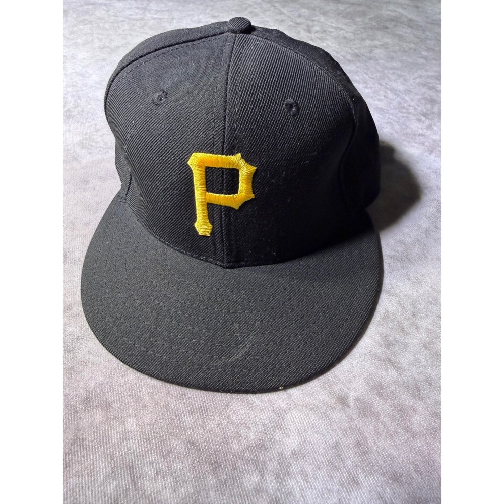 American Needle Pittsburgh Pirates MLB Fitted Cap Hat Black Size 7 1/4